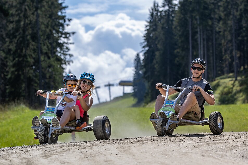 our tobogganing track turns into a go-kart track in summer | © Harald Steiner