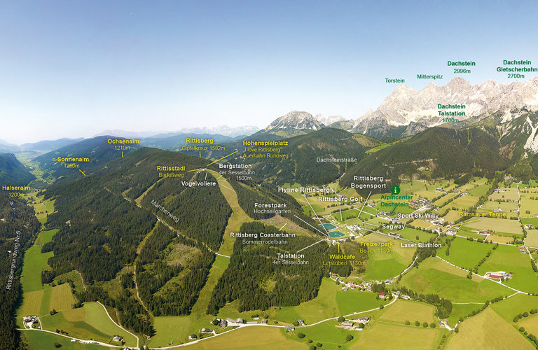 Overview map of Rittisberg adventure world | © Erlebnis Rittisberg