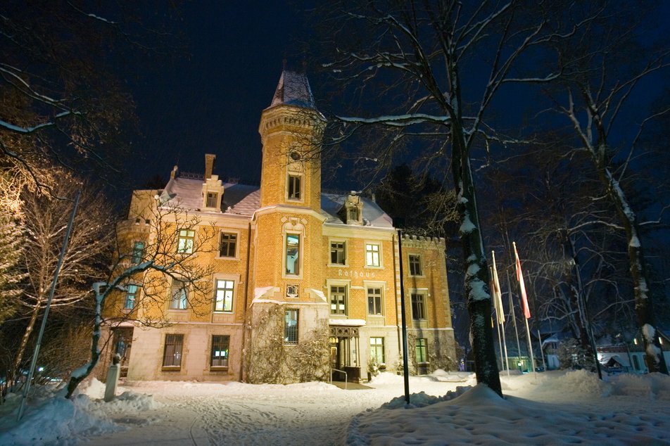 Schladming Town Hall in Winter