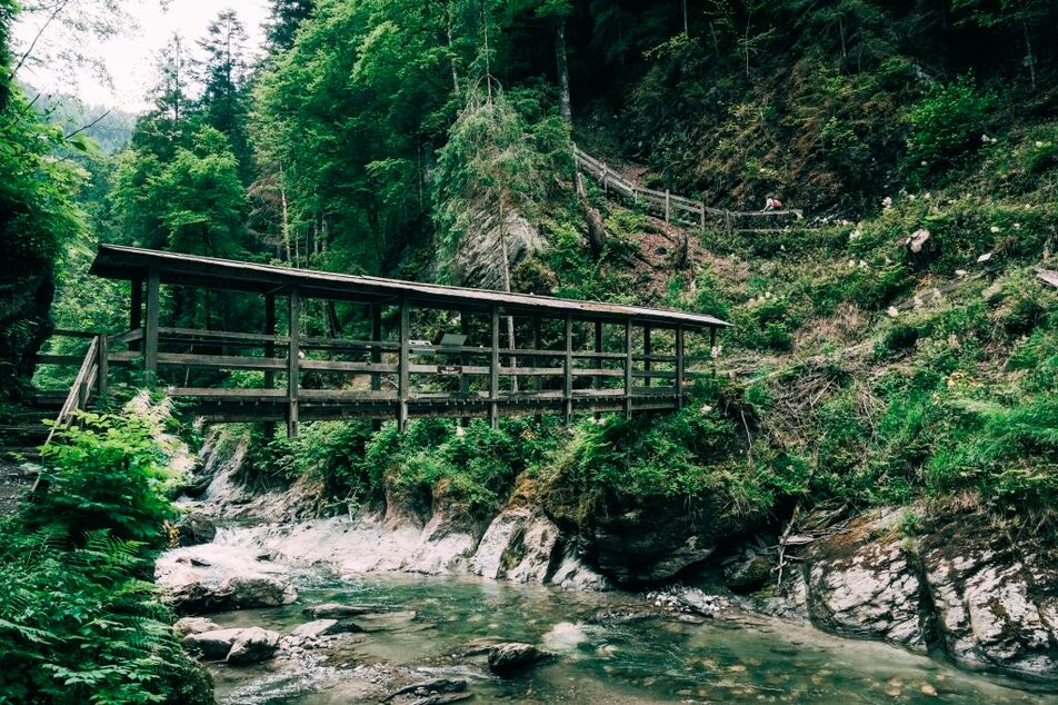 Die "klein Luzern" Brücke im Herzen der Klamm | © Armin Walcher/Erlebnisregion Schladming-Dachstein