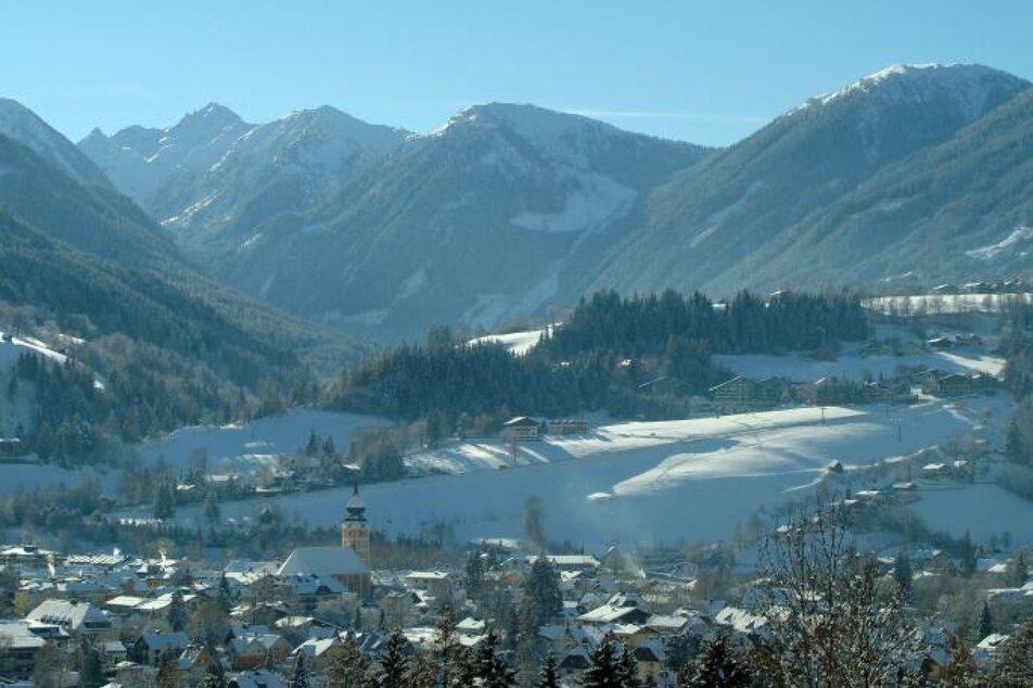 View towards Rohrmoos and the Schladminger Tauern mountains in winter | © Herbert Raffalt/Erlebnisregion Schladming-Dachstein