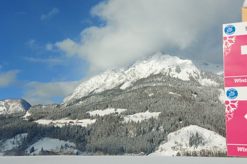 Winterwandern am Mitterberg - mit Ausblick zu Kammspitz und Stoder | © Gemeinde Mitterberg-Sankt Martin/Erlebnisregion Schladming-Dachstein
