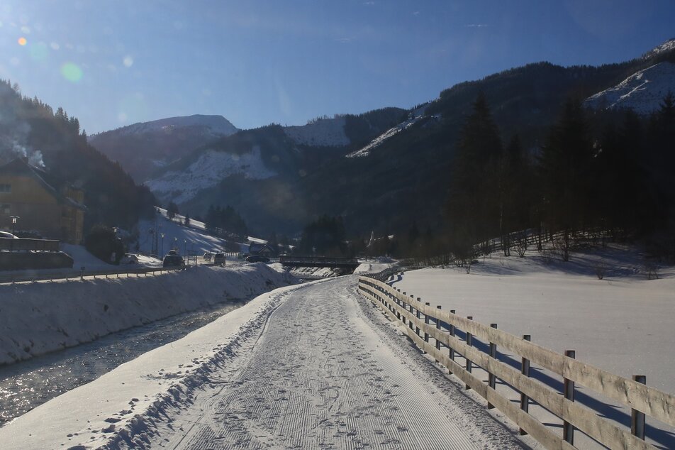 Winterwanderweg Richtung Riesneralm | © Roland Gutwenger/Erlebnisregion Schladming-Dachstein