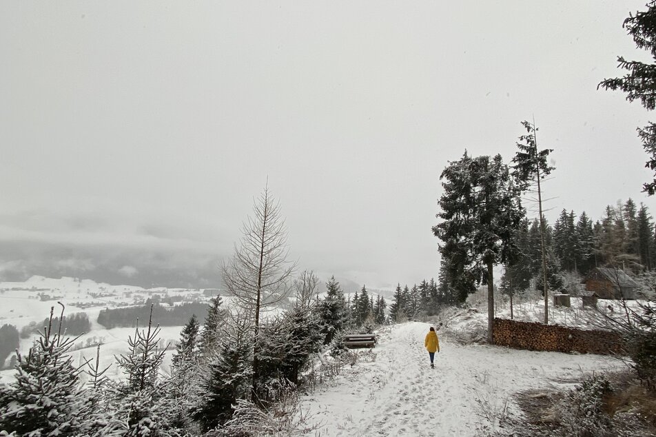 Winterspaziergang am Kulmgipfel | © Christoph Lukas/Erlebnisregion Schladming-Dachstein