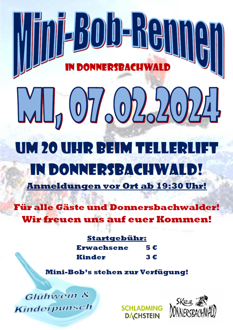 Minibob Race Donnersbachwald - Imprese #2.1 | © Skiklub Donnersbachwald