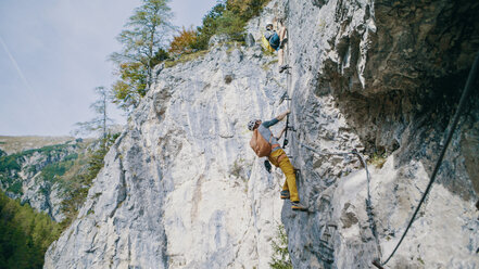Hias-Klettersteig D-Stelle "steile Kante" | © Gerald Grünwald