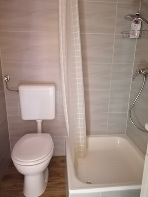 Neue Dusche und WC