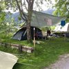 Photo of Camp site, shower, toilet, facing the valley