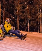Night tobogganing on the Reiteralm