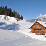 Bänklingerhütte im Schnee