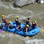 Rafting Boot auf der Enns