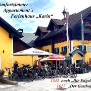 Gasthof*** zum Stralz´n, mit Radfahrer 2 Kopie