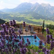 Haus Taxegger - Außenpool im Sommer