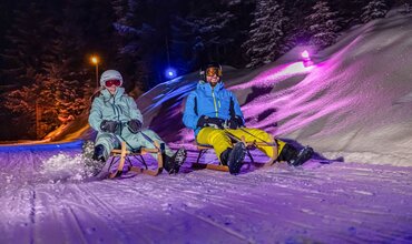 Night sledding on the Galsterberg