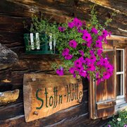 Almhütte Balkoblumen