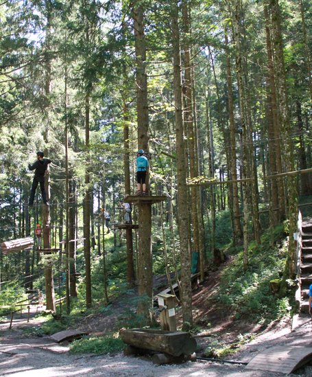 Klettern im Abenteuerpark Groeming
